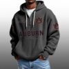 Auburn EST 1892 Half Quarter Zip Waffle Hoodie 4