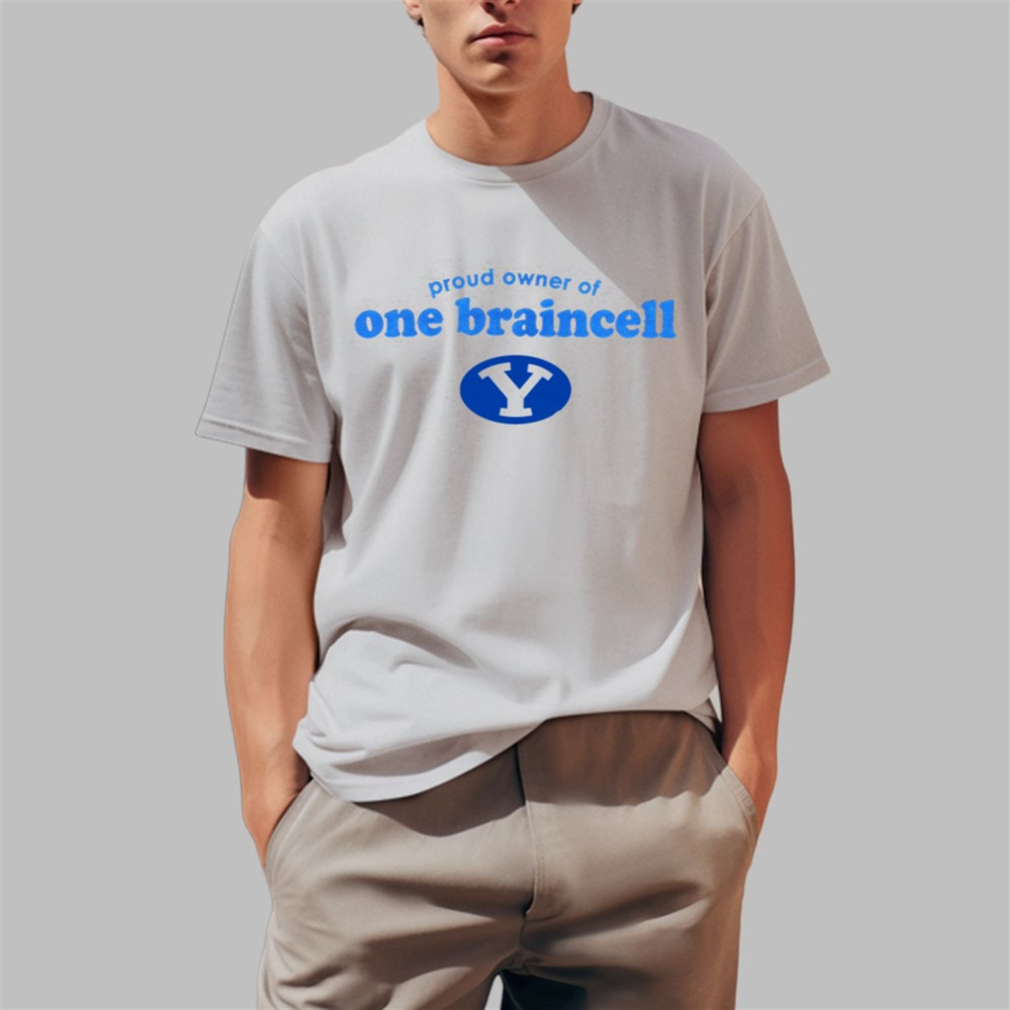 BYU Cougars Proud Owner Of One Braincell Shirt 4 1 BYU Cougars Proud Owner Of One Braincell Shirt 4 1