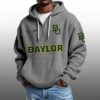 Baylor EST 1899 Half Quarter Zip Waffle Hoodie 2