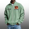 Bengals EST 1967 Quarter Zip Waffle Sweatshirt 9 Bengals EST 1967 Quarter Zip Waffe Sweatshirt