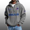 Bills EST 1959 Half Quarter Zip Waffle Hoodie 4