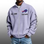 Bills EST 1959 Quarter Zip Waffle Sweatshirt