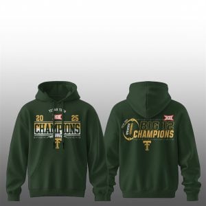 1 Texas Tech 2025 Big 12 Champions Hoodie