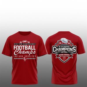 20 Indiana Hoosiers Champions Big 10 Conference 2025 Shirt