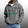 Bobcats EST 1894 Half Quarter Zip Waffle Hoodie 3