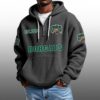 Bobcats EST 1894 Half Quarter Zip Waffle Hoodie 4