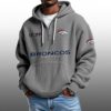 Broncos EST 1959 Half Quarter Zip Waffle Hoodie 1