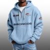 Broncos EST 1959 Half Quarter Zip Waffle Hoodie 3