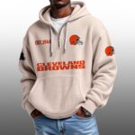 Browns EST 1944 Half Quarter Zip Waffle Hoodie