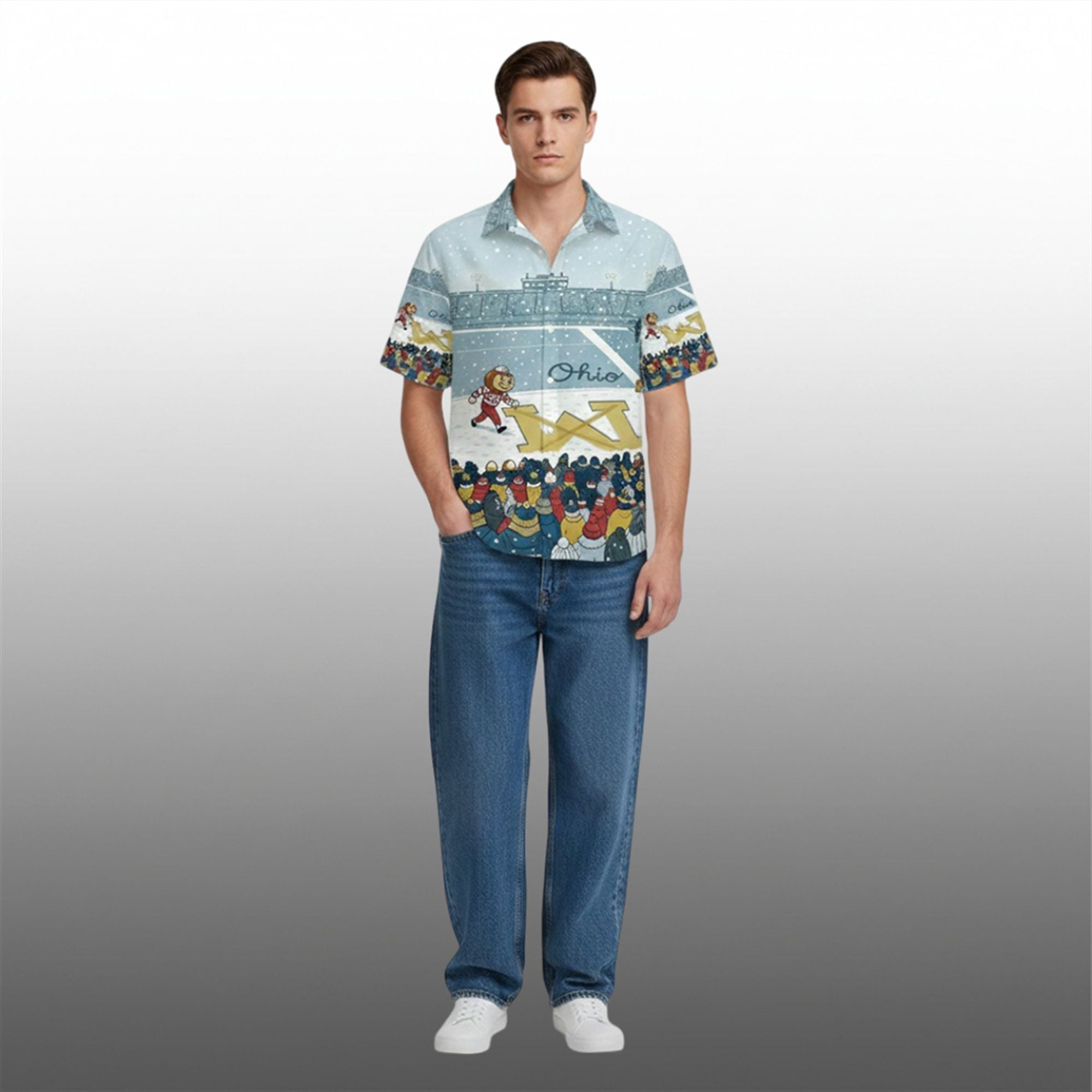 Brutus Buckeye Ohio Snow Michigan Rivalry Hawaiian Shirt 2 Brutus Buckeye Ohio Snow Michigan Rivalry Hawaiian Shirt 2