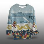 Brutus Buckeye Ohio Snow Michigan Ugly Christmas Sweater