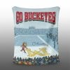 Brutus Go Buckeyes Ohio Snow Blanket 1
