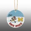 Brutus Ohio Snow Erase The M Ornament 1 1