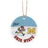 Brutus Ohio Snow Erase The M Ornament 4 Brutus Ohio Snow Erase The M Ornament 1 2