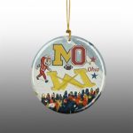 Brutus Ohio Vs Michigan Snow Erase The M Ornament
