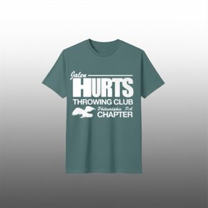 Jason Kelce Jalen Hurts Throwing Club Philadelphia PA Chapter Shirt 1