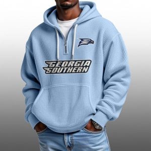 2026 Georgia Southern Waffle Zip Hoodie 1