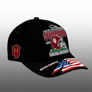 10 Indiana Hoosiers 2025 Big Ten Champions Never Daunted Cap