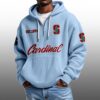 Cardinal EST 1891 Half Quarter Zip Waffle Hoodie 4