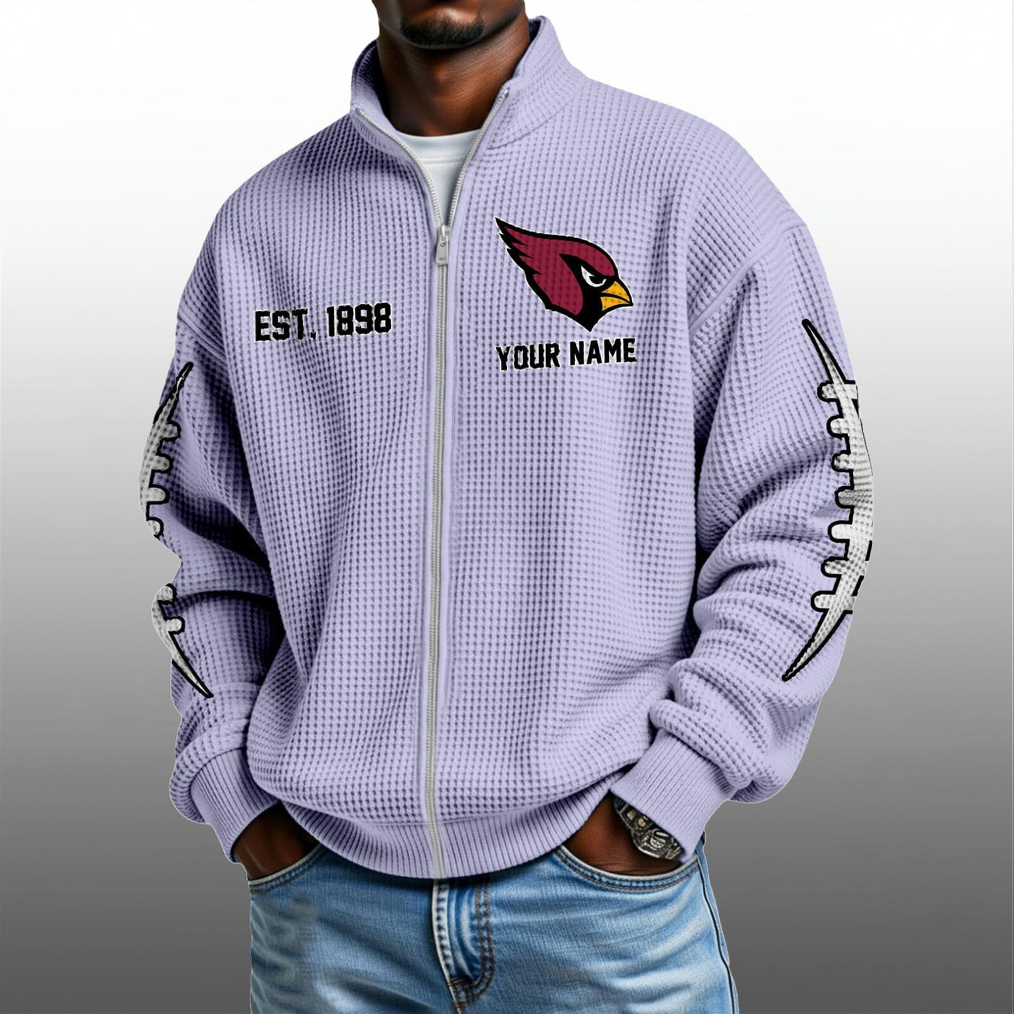 Cardinals EST 1898 Quarter Zip Waffle Sweatshirt 5 Cardinals EST 1898 Quarter Zip Waffe Sweatshirt