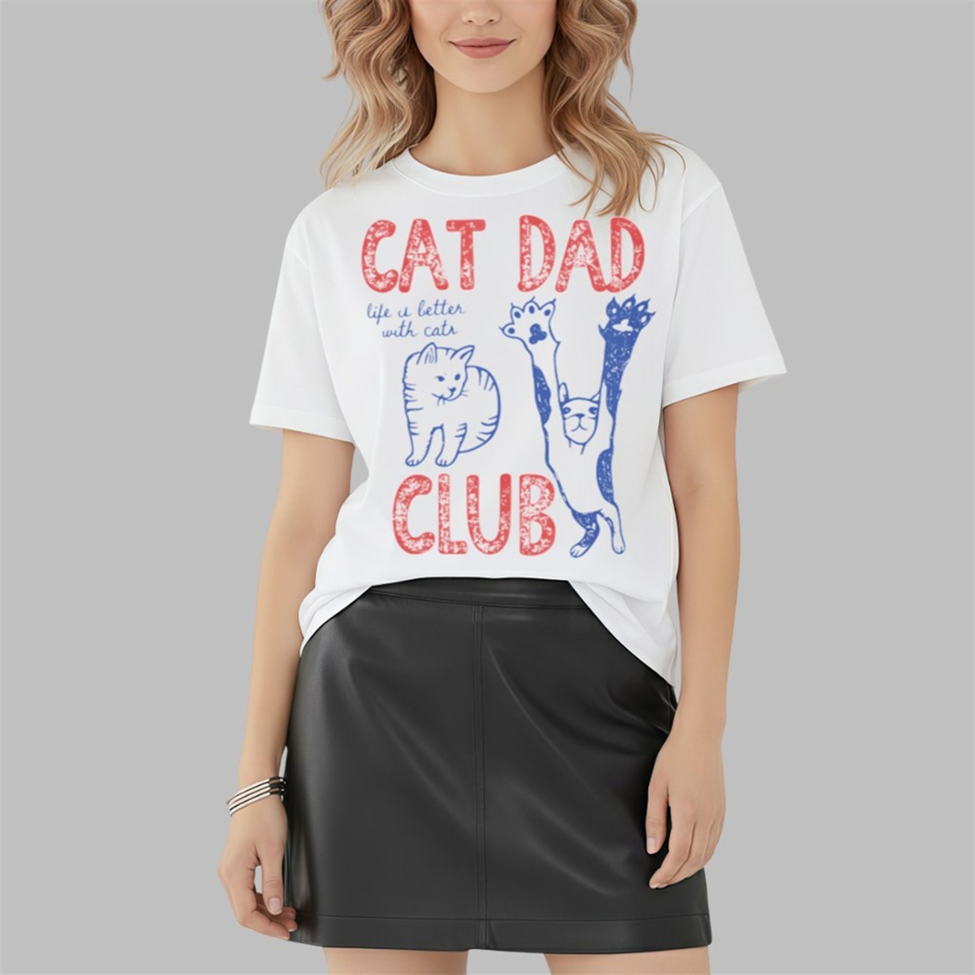 Cat Dad Club Life U Better With Cats Shirt 3 4 Cat Dad Club Life U Better With Cats Shirt 3 4