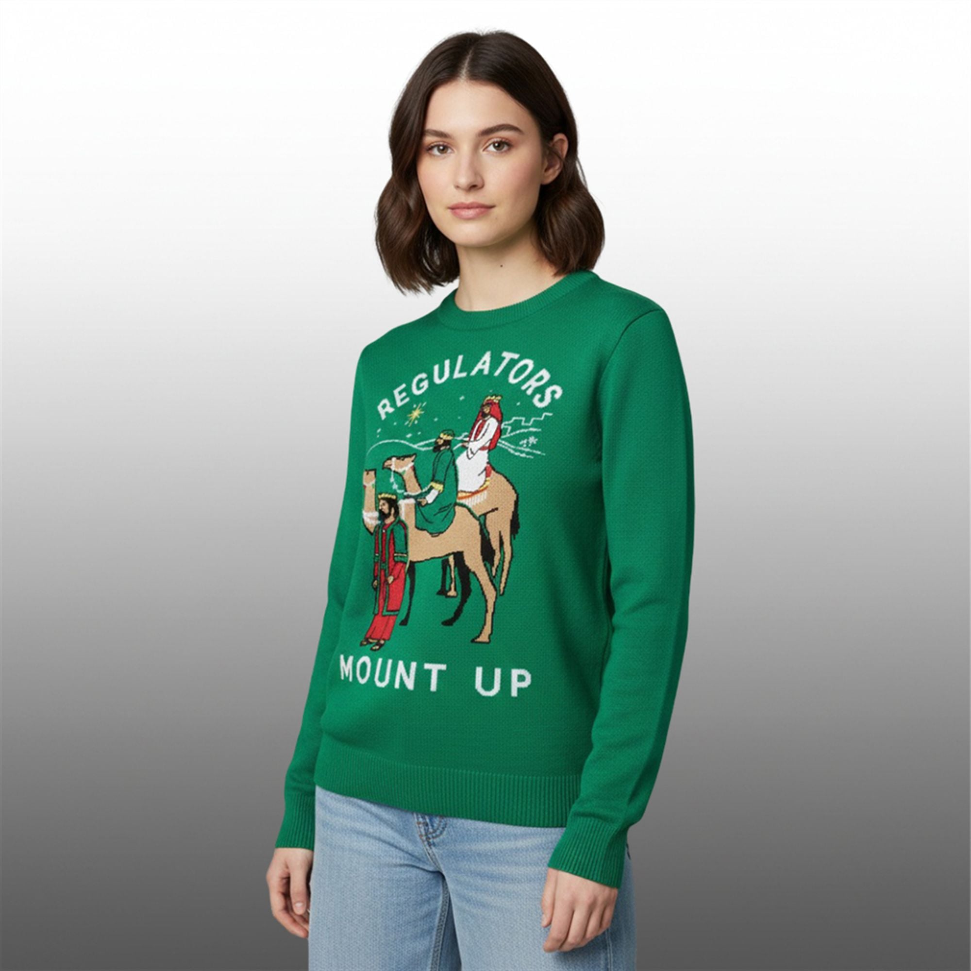 Cemeterybby Regulators Mount Up Ugly Christmas Sweater 2 Cemeterybby Regulators Mount Up Ugly Christmas Sweater 2