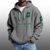 Charlotte EST 1946 Half Quarter Zip Waffle Hoodie 7 Charlotte EST 1946 Half Quarter Zip Waffle Hoodie 1