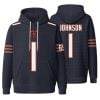 Chicago Bears Johnson 1 Waffle Hoodie 1 2
