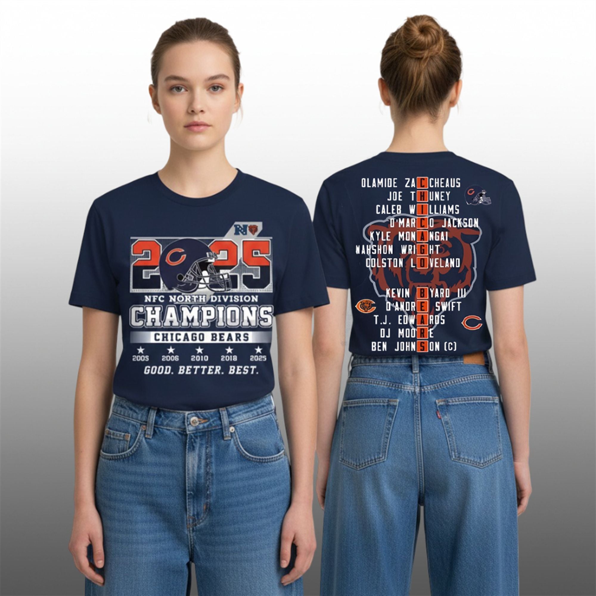 Chicago Bears NFC North 2025 Good Better Best Shirt 1 Chicago Bears NFC North 2025 Good Better Best Shirt 1