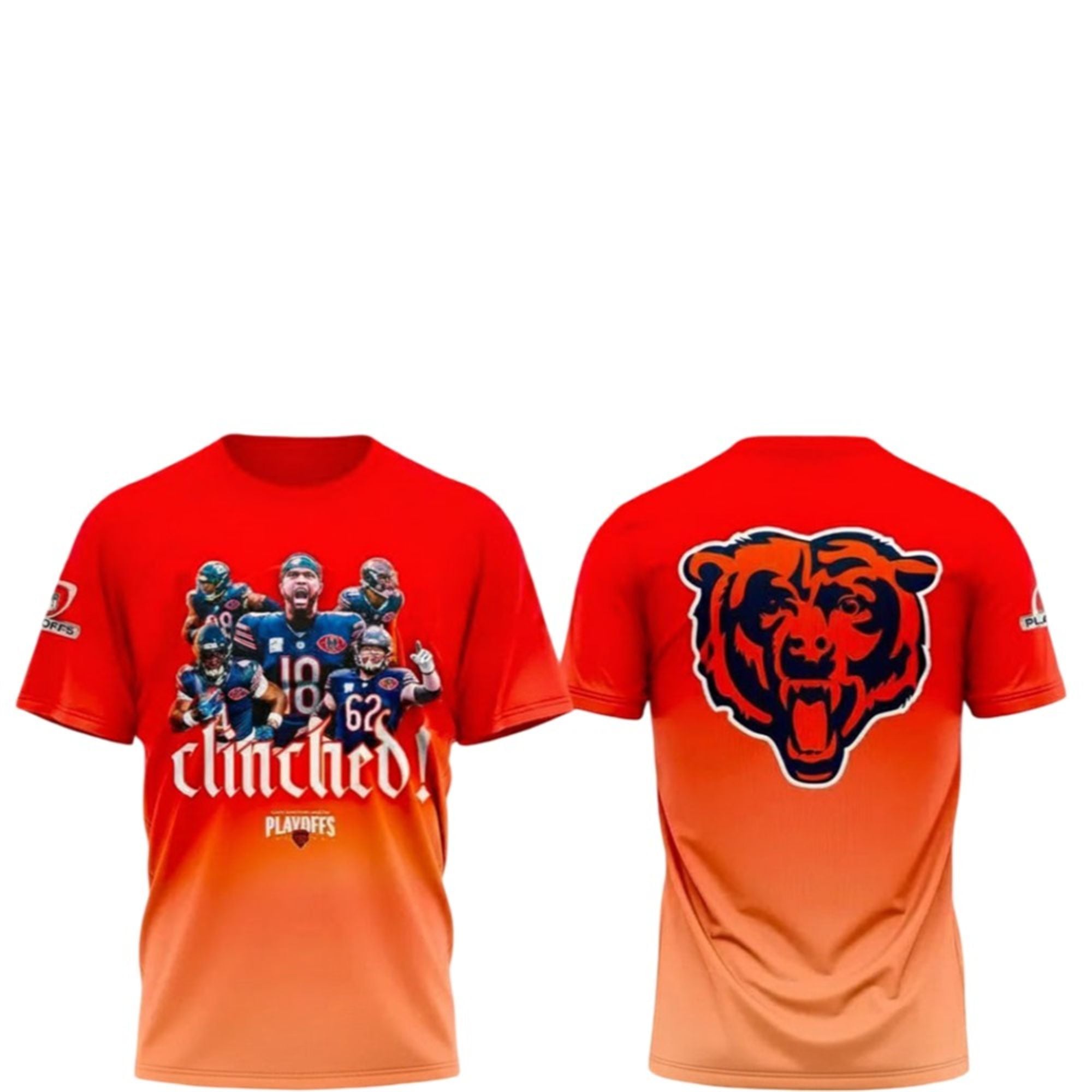 Chicago Bears Playoffs 2025 2026 Shirt 2 Chicago Bears Playoffs 2025 2026 Shirt 1 2