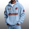 Chippewas EST 1896 Half Quarter Zip Waffle Hoodie 3
