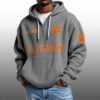 Clemson EST 1896 Half Quarter Zip Waffle Hoodie