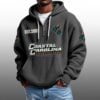 Coastal Carolina Chanticleers EST 2003 Half Quarter Zip Waffle Hoodie 4