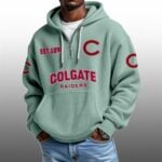 Colgate Raiders EST 1896 Half Quarter Zip Waffle Hoodie