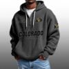 Colorado EST 1890 Half Quarter Zip Waffle Hoodie 1