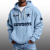 Cowboys EST 1960 Half Quarter Zip Waffle Hoodie 1