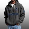Cowboys EST 1960 Half Quarter Zip Waffle Hoodie 2
