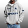 Cowboys EST 1960 Half Quarter Zip Waffle Hoodie 3