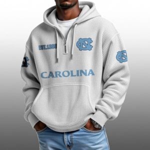 Carolina EST 1888 Half Quarter Zip Waffle Hoodie 1
