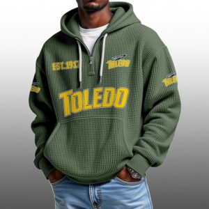 Toledo EST 1917 Half Quarter Zip Waffle Hoodie 1