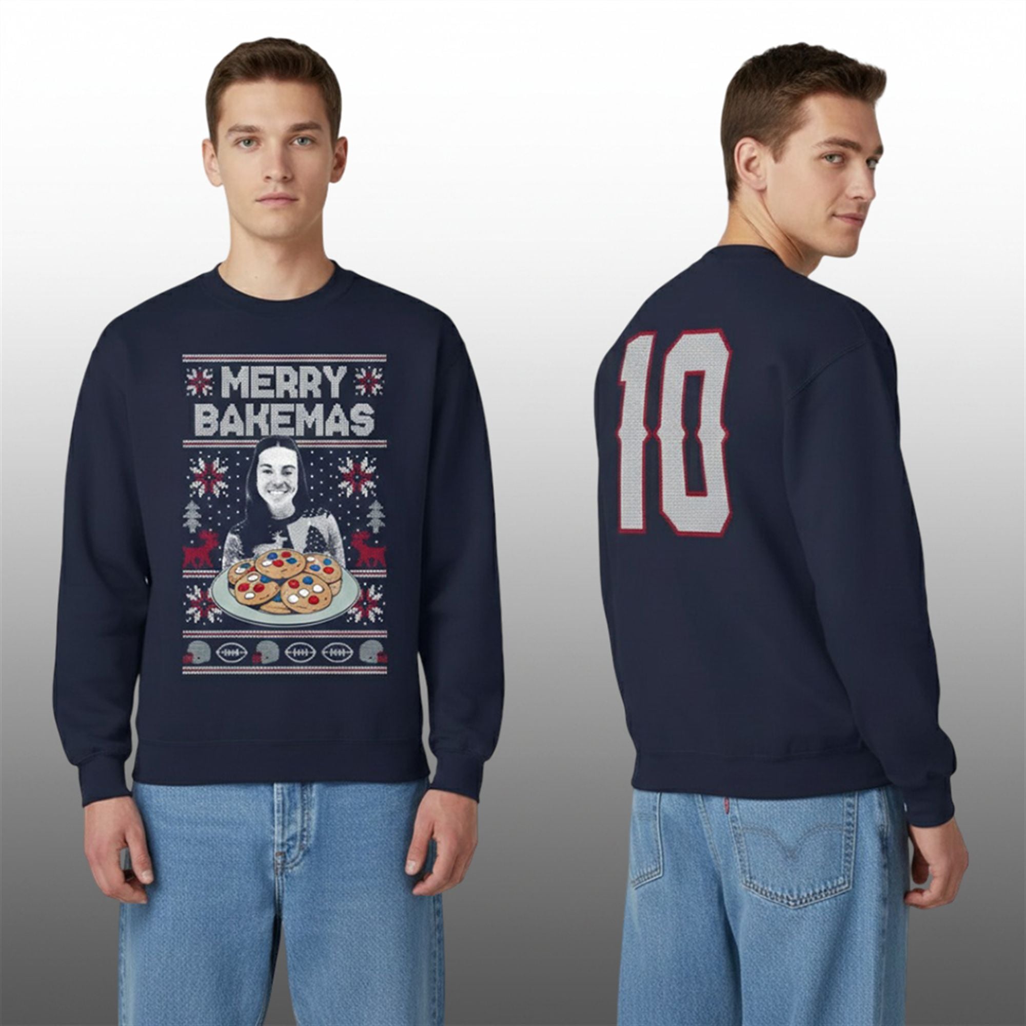 Dave Portnoy Merry Bakemas Ugly Christmas Sweater 3 Dave Portnoy Merry Bakemas Ugly Christmas Sweater 4