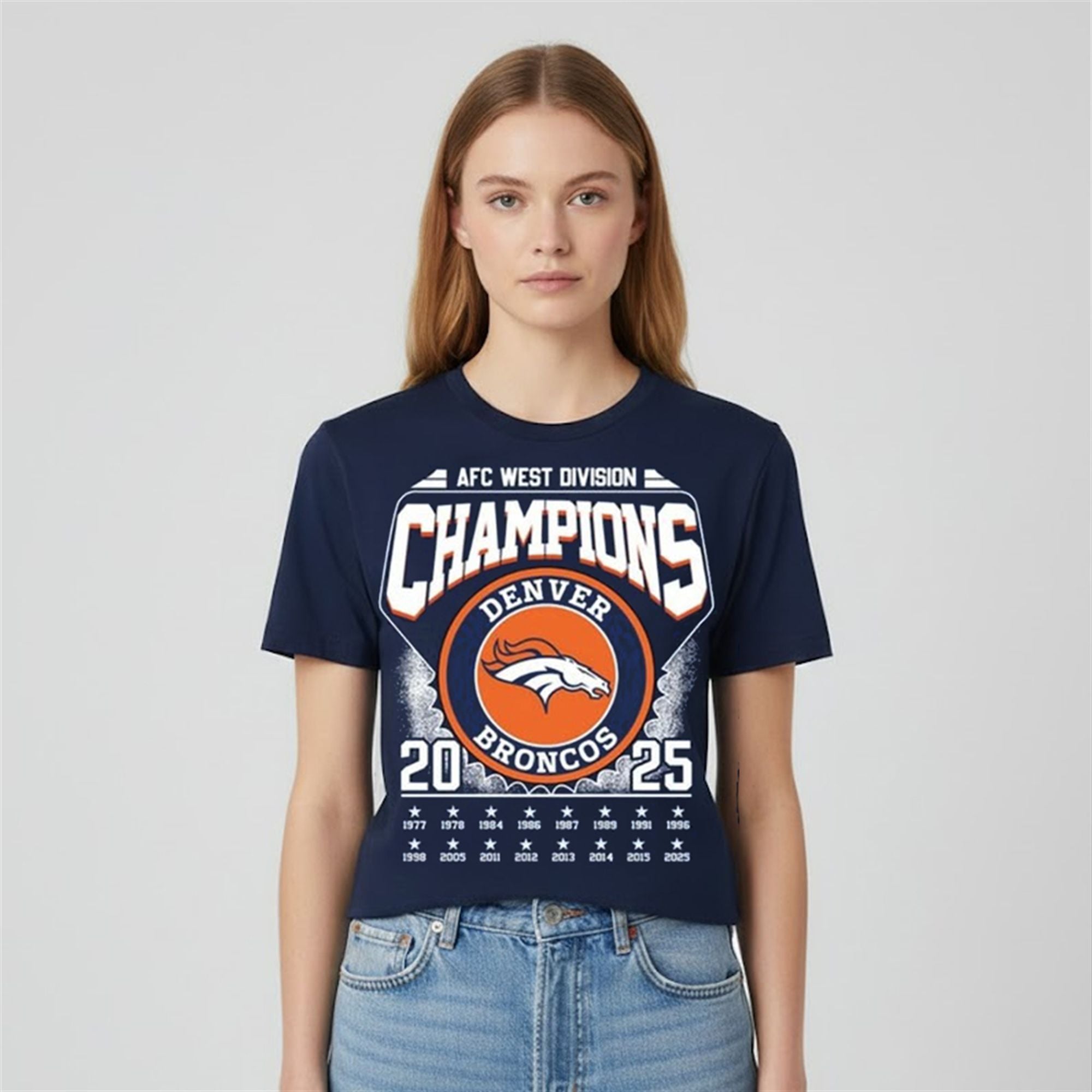 Denver Broncos AFC West Division Champions 2025 Shirt 2 Denver Broncos AFC West Division Champions 2025 Shirt 2