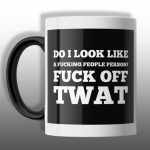 Do I Look Like A Fucking People Person Fuck Off Twat Mug