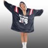 Do Your Job 10 New England Football Unisex Blanket Hoodie 4