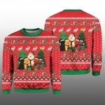 Dogs Gathering Ugly Christmas Sweater 2025 Christmas