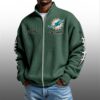 Dolphins EST 1965 Quarter Zip Waffle Sweatshirt 6 Dolphins EST 1965 Quarter Zip Waffe Sweatshirt 2