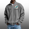 Dolphins EST 1965 Quarter Zip Waffle Sweatshirt 8 Dolphins EST 1965 Quarter Zip Waffe Sweatshirt 4