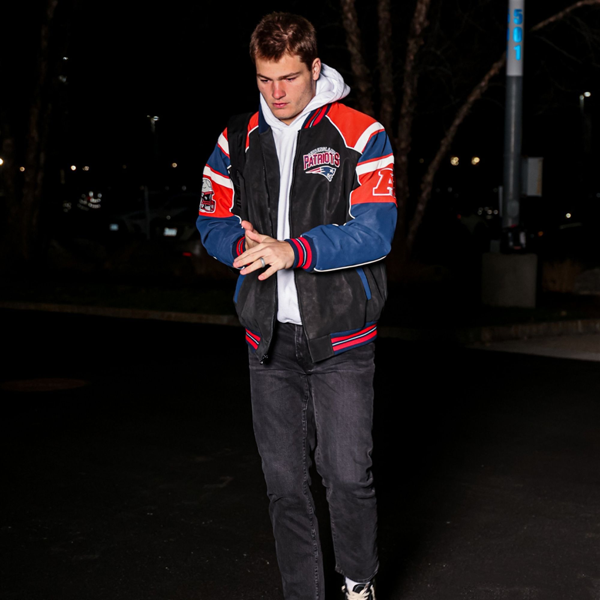 Drake Maye New England Patriots Jacket 5