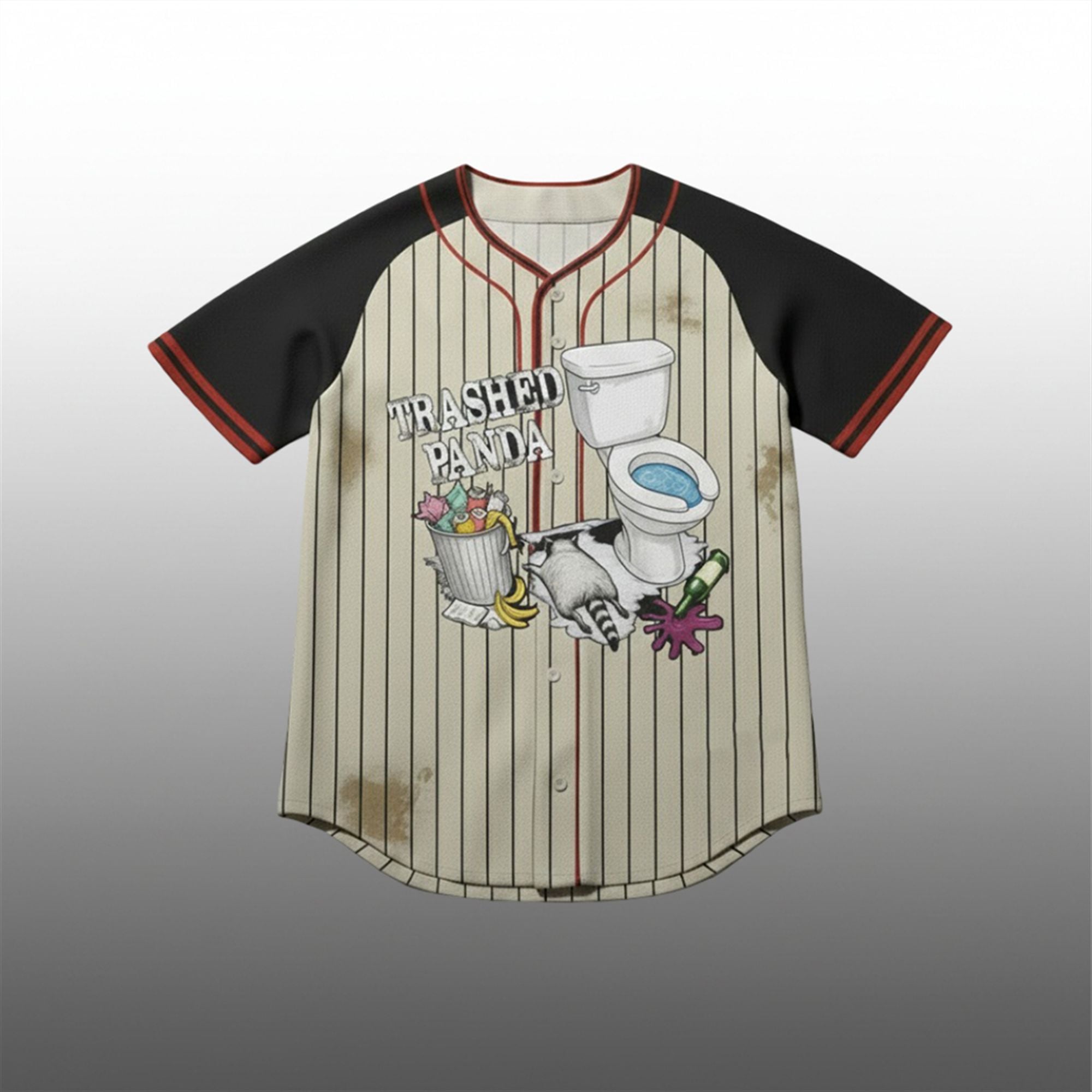 Drunk Raccoon Trashed Panda Jersey 1 Drunk Raccoon Trashed Panda Jersey 1