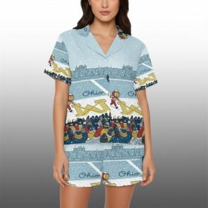 Brutus Ohio State Snow Erase The M Pajamas Set 1
